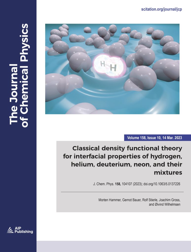 New article on DFT and interfacial properties of hydrogen